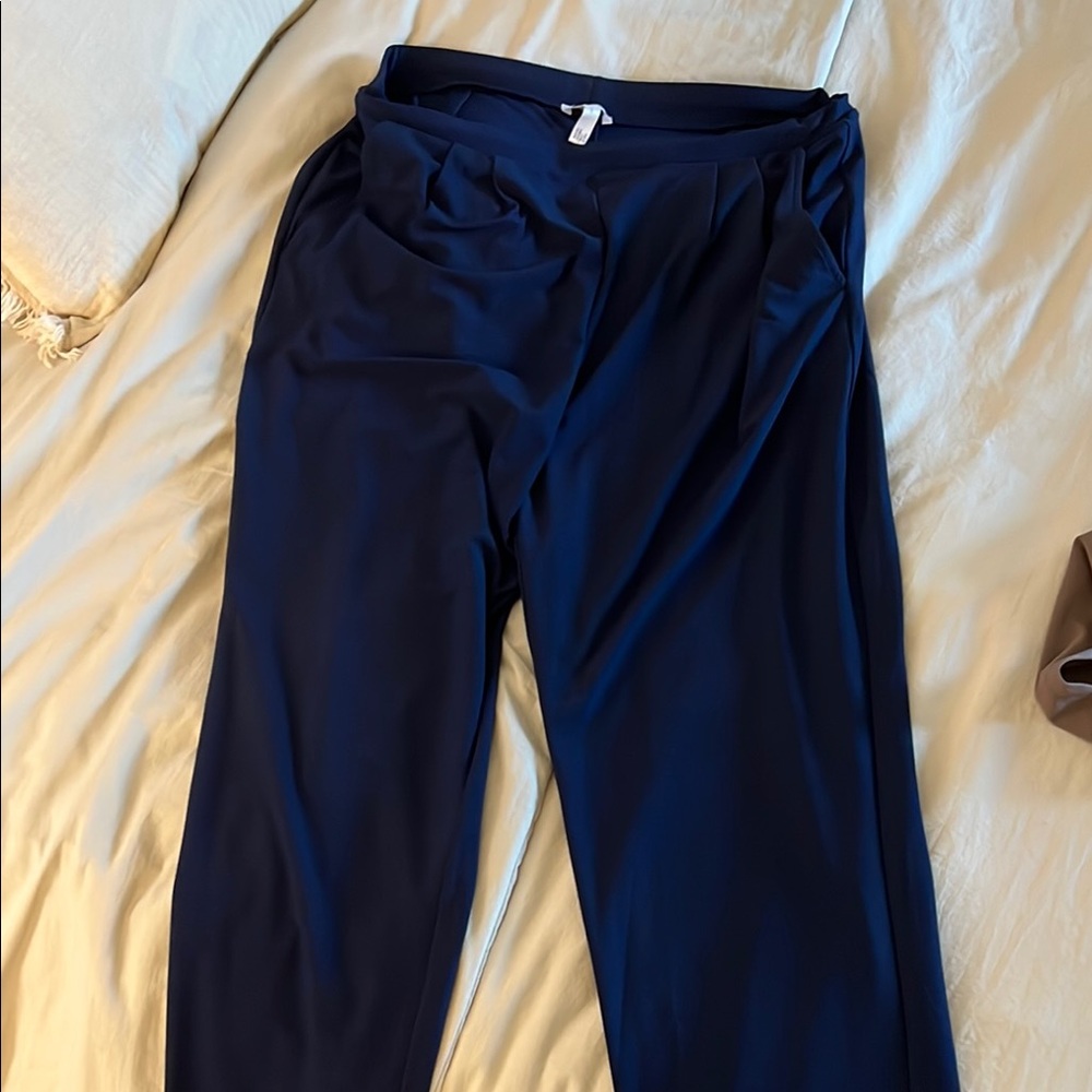 Chic Dark Blue Trousers